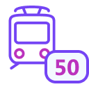 Icon für die Bahncard 50 als Benefit für die Nordic AI Solutions